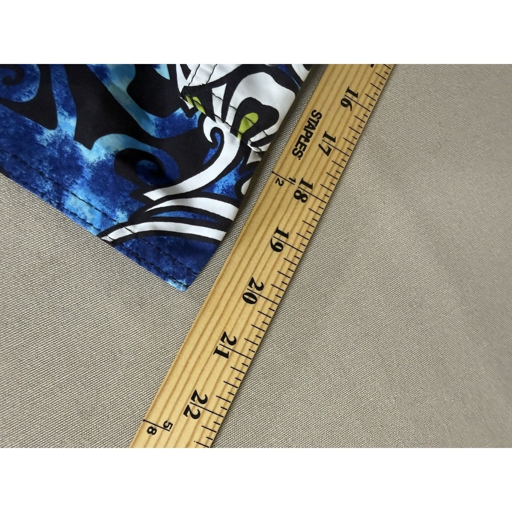 VINTAGE Quiksilver Board Shorts Adult Size 32 Blue Floral All Over Print Mens - Picture 8 of 10